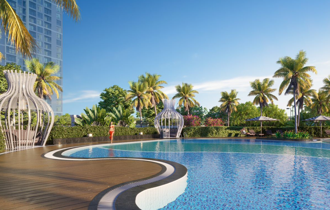 Bể bơi Tonkin Vinhomes Ocean Park 2 đẳng cấp, trau chuốt tỉ mỉ
